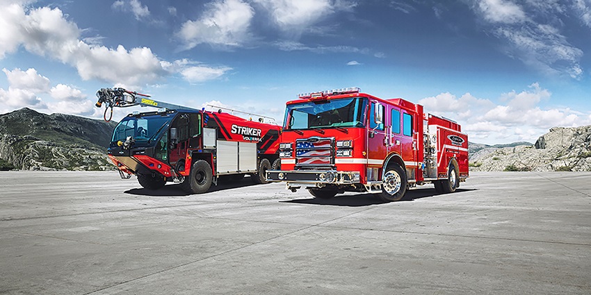 Pierce Manufacturing and Oshkosh Airport Products have introduced the Volterra™ platform of electric vehicles for the fire and emergency market 