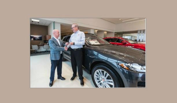 ADI Global Distribution Hands Over Keys To A New Jaguar F-Pace Car To American Fire Protection Group’s Roddy Bieber