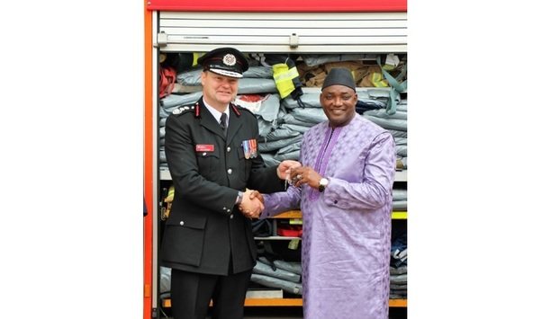 Avon Fire & Rescue Delivers Three Fire Engines And Fire Safety Equipment To Gambian Fire Service