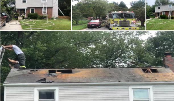 Branchville Fire Department's E811 Responds To House Fire Showing Smoke