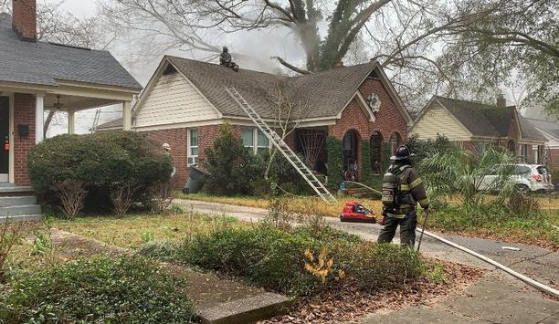 Firefighters Respond To House Fire Caused By Plane Crash