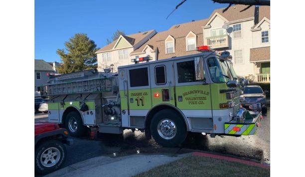 Branchville Volunteer Fire Company’s E811 Pumper Vehicle Responds To Structural Fire Incident In Laurel, Maryland