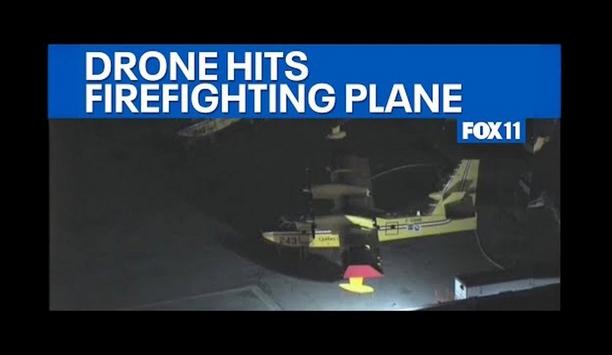 Drone Strikes Ground Firefighting Plane In LA County