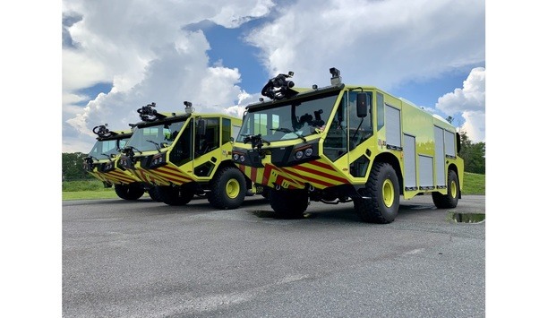 E-ONE Delivers Nine TITAN 4X4 Aircraft Rescue And Firefighting Vehicles To Peru’s CORPAC S.A.