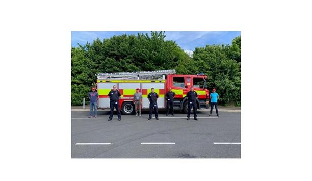 Firefighters Supporting Residents In Cambridgeshire, United Kingdom (UK)