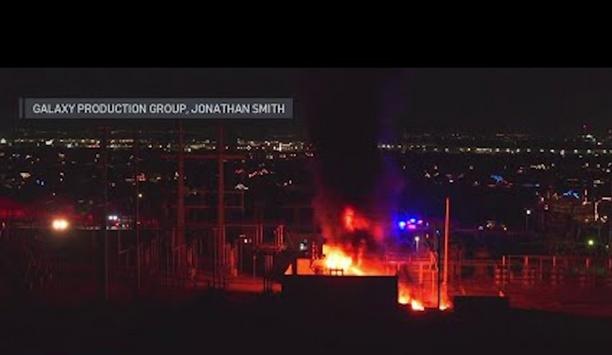 Fort Worth Firefighters Battle Substation Blaze