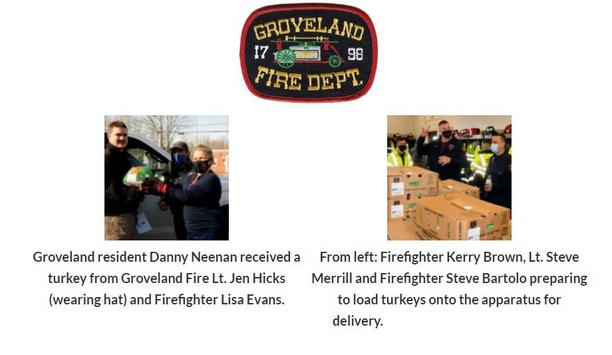 Groveland Firefighters Deliver Turkeys To Residents In Lieu Of Annual Turkey Night