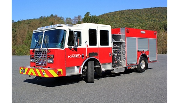 KME Fire Launches The Hendrickson STEERTEK NXT Front Axle And Suspension System On Custom Pumper And Tankers