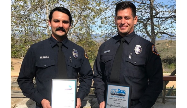 Los Angeles County Fire Department Fire Fighter Paramedics Honored By Regional Chamber Of Commerce SGV