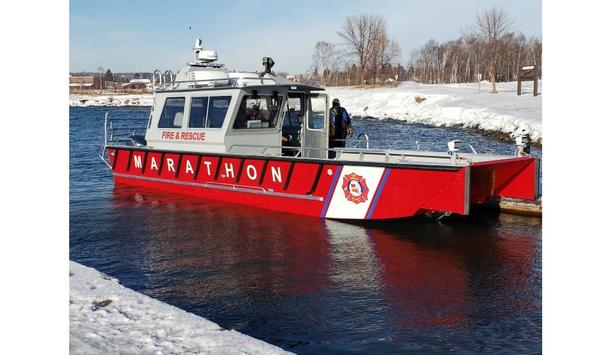 Lake Assault Boats’ Fireboat Serving With Marathon Petroleum Company At Louisiana Refinery Operation