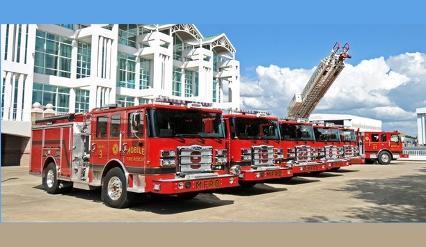 Pierce Manufacturing Delivers Five Enforcer Pumpers And An Ascendant 107’ Aerial Ladder To Mobile Fire-Rescue Department