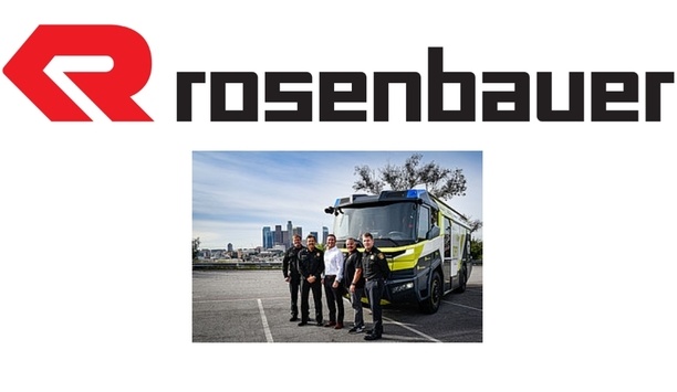 Rosenbauer’s Pre-Series Vehicle Electric Fire Truck Selected By Los Angeles Fire Department