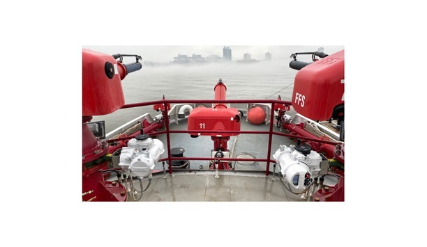 Rotork Provides IQ Part-Turn Actuators To Control The Flow Of Water From Fire Nozzles On Fireboats