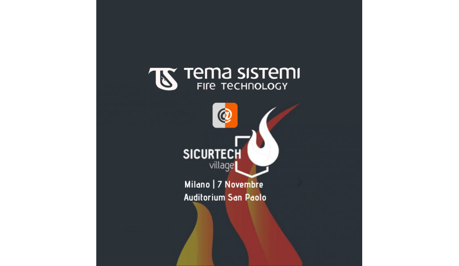 Tema Sistemi To Be Present At The Sicurtech Village 2018 To Be Held In Milan