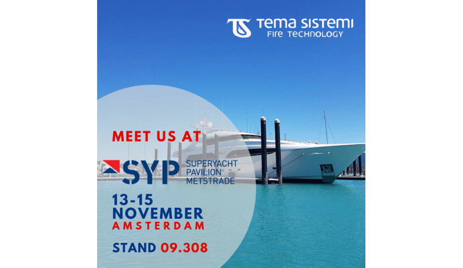 Tema Sistemi To Exhibit Fire-Fighting Technologies At The Metstrade Show 2018 In Amsterdam