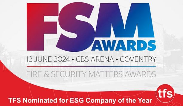 Trustee Fire & Security (TFS) Nominated For ESG Company Of The Year Award