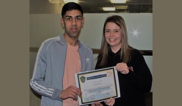 TWFRS' Fire Cadet Zeeshan Ayub Presented With The Most Inspirational Young Person Of The Year Award