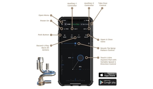 Unifire AB Unveils The ONE App For Wireless Remote Control Of Robotic Nozzles From iOS And Android Devices