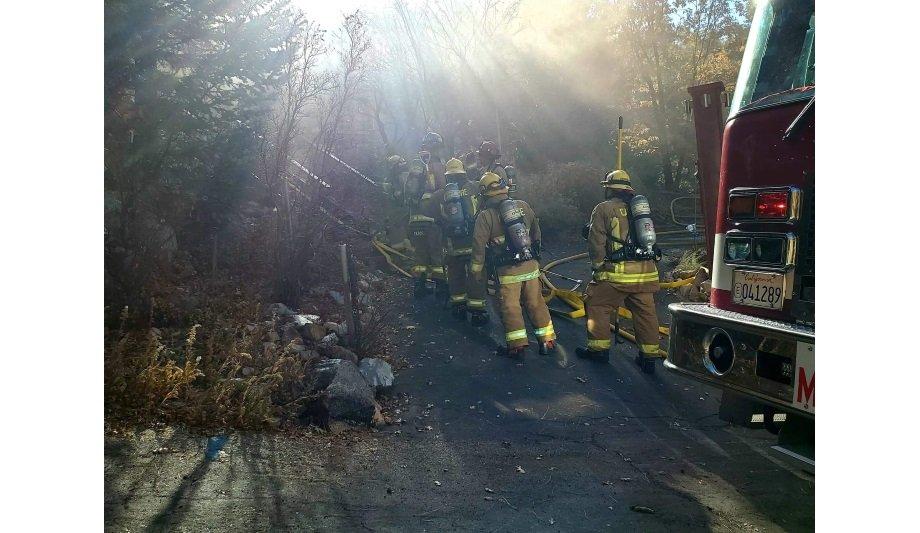 Big Bear Fire Department Responds To A Residential Structure Fire ...