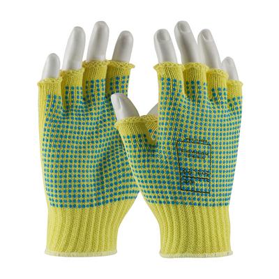 Protective Industrial Products 08-K259PDD Seamless Knit Kevlar® Glove with Double-Sided PVC Dot Grip - Half-Finger