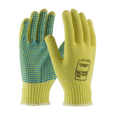 Protective Industrial Products 08-K300PD Seamless Knit Kevlar® Glove with PVC Dot Grip - Medium Weight