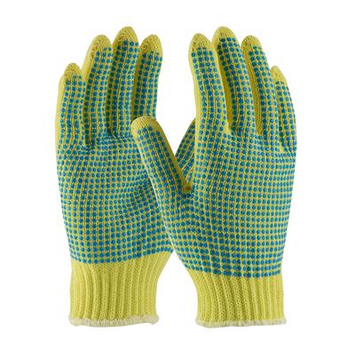 Protective Industrial Products 08-K312 Seamless Knit Kevlar® Glove with Double-Sided PVC Dot Grip - Medium Weight