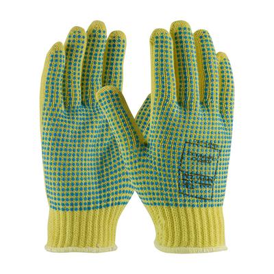 Protective Industrial Products 08-K350PDD Seamless Knit Kevlar® Glove with Double-Sided PVC Dot Grip - Heavy Weight