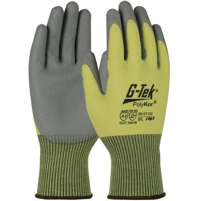 Protective Industrial Products 09-K1150 Seamless Knit PolyKor® Blended Glove with Polyurethane Coated Flat Grip on Palm & Fingers