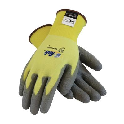 Protective Industrial Products 09-K1250 Seamless Knit Kevlar® / Elastane Glove with Polyurethane Coated Flat Grip on Palm & Fingers