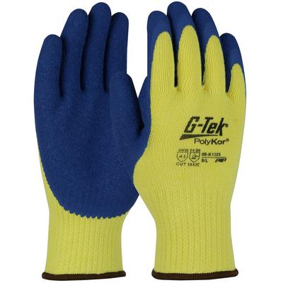 Protective Industrial Products 09-K1320 Seamless Knit PolyKor® Blended Glove with Latex Coated Crinkle Grip on Palm & Fingers