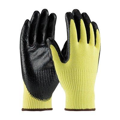 Protective Industrial Products 09-K1400 Seamless Knit Kevlar® Glove with Nitrile Coated Smooth Grip on Palm & Fingers - Medium Weight