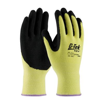 Protective Industrial Products 09-K1660 Seamless Knit Kevlar® Glove with Double-Dipped Nitrile Coated MicroSurface Grip on Palm & Fingers - Medium Weight