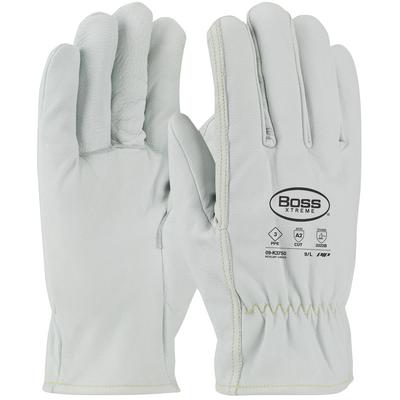 Protective Industrial Products 09-K3750 AR/FR Top Grain Goatskin Leather Drivers Glove with Kevlar® Liner - Straight Thumb