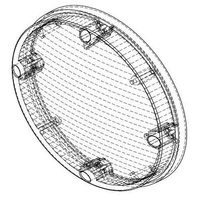 Akron Brass 0C20-2401-30 8049 Replacement Lens, Clear, Frosted