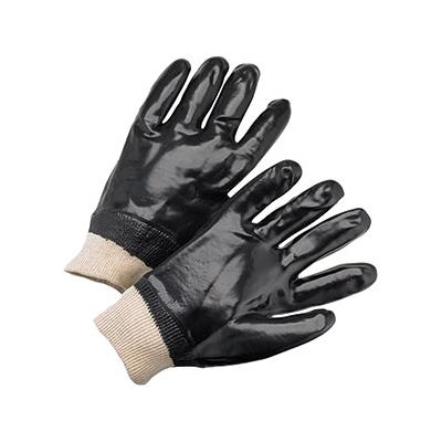 Protective Industrial Products 1007 PVC Dipped Glove with Interlock Liner and Smooth Finish - Knitwrist