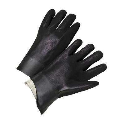Protective Industrial Products 1017RF PVC Dipped Glove with Interlock Liner and Rough Finish - 10