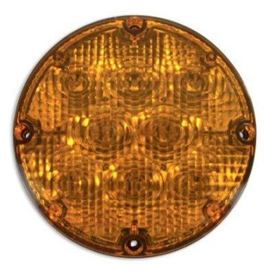 Akron Brass 1020-9000-20 School Bus Warning Light, Amber, Serviceable Lens / Serviceable LED, 8 V-LED