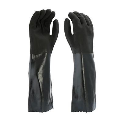 Protective Industrial Products 1087RF PVC Dipped Glove with Interlock Liner and Rough Finish - 18
