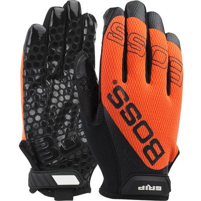 Protective Industrial Products 120-MG1240T Synthetic Microfiber Palm with Silicone Coated Grip and Hi-Vis Mesh Fabric Back