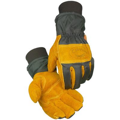 Protective Industrial Products 1352 Premium Cowhide Leather Palm Glove with Wind Resistant Fabric Back - Heatrac® Insulation