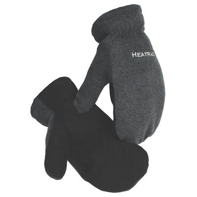 Protective Industrial Products 1396 Black Deer Split Leather Palm Mitten with Fleece Back and Heatrac® Insulation