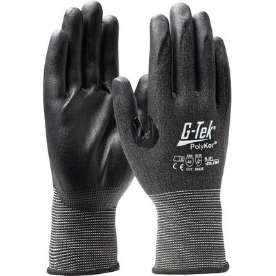 Protective Industrial Products 16-351 Seamless Knit PolyKor® Blended Glove with Nitrile Coated Foam Grip on Palm & Fingers - 21 Gauge - Touchscreen Compatible