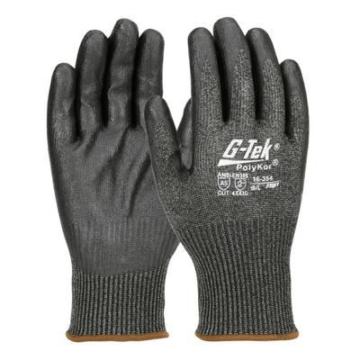 Protective Industrial Products 16-354 Seamless Knit PolyKor® Blended Glove with Nitrile Coated Foam Grip on Palm & Fingers