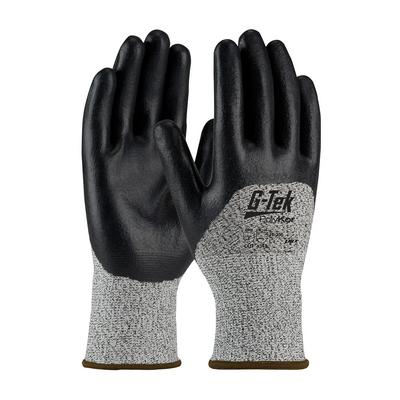 Protective Industrial Products 16-355 Seamless Knit PolyKor® Blended Glove with Nitrile Coated Foam Grip on Palm, Fingers & Knuckles