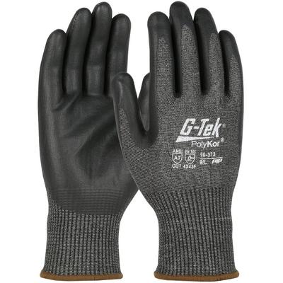 Protective Industrial Products 16-373 Seamless Knit PolyKor® Blended Glove with Nitrile Coated Foam Grip on Palm & Fingers – Touchscreen Compatible