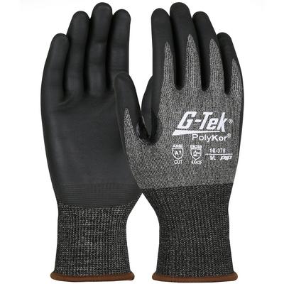 Protective Industrial Products 16-378 Seamless Knit PolyKor® X7™ Blended Glove with Nitrile Coated Foam Grip on Palm & Fingers - Touchscreen Compatible