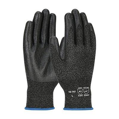 Protective Industrial Products 16-747 Seamless Knit PolyKor® Blended Glove with PVC Coated Smooth Grip on Palm & Fingers