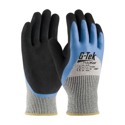 Protective Industrial Products 16-820 Seamless Knit PolyKor® Blend Glove with Acrylic Lining and Double-Dip Latex MicroSurface Grip on Palm, Fingers & Knuckles