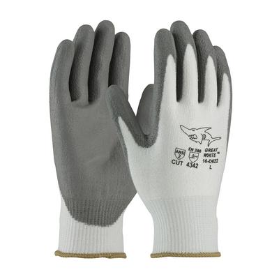 Protective Industrial Products 16-D622 Seamless Knit PolyKor® Blended Glove with Polyurethane Coated Flat Grip on Palm & Fingers