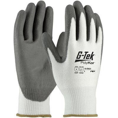 Protective Industrial Products 16-D622V Seamless Knit PolyKor® Blended Glove with Polyurethane Coated Flat Grip on Palm & Fingers - Vend-Ready